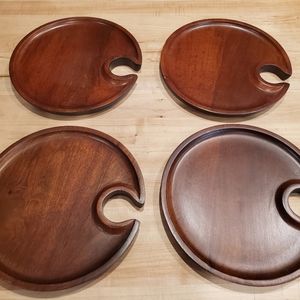 Pottery Barn wine appetizer plates